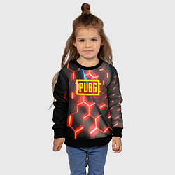 Свитшот детский PUBG соты броня, цвет: 3D-черный — фото 2
