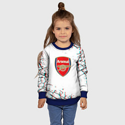 Свитшот детский Arsenal fc текстура, цвет: 3D-синий — фото 2