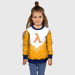Свитшот детский Half life текстура, цвет: 3D-синий — фото 2