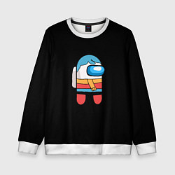 Свитшот детский Among us персонаж Hilda, цвет: 3D-белый