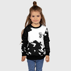 Свитшот детский Juventus smoke black fire, цвет: 3D-черный — фото 2