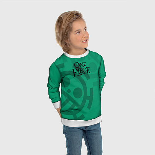Детский свитшот One Piece Zoro Roronoa / 3D-Белый – фото 3