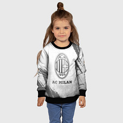 Свитшот детский AC Milan - white gradient, цвет: 3D-черный — фото 2