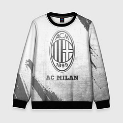 Свитшот детский AC Milan - white gradient, цвет: 3D-черный