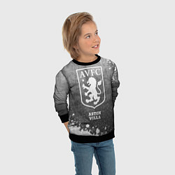 Свитшот детский Aston Villa - grey gradient, цвет: 3D-черный — фото 2