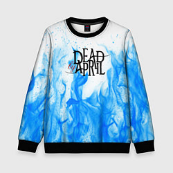 Свитшот детский Dead by april fire blue, цвет: 3D-черный