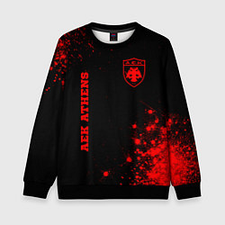 Детский свитшот AEK Athens - red gradient вертикально