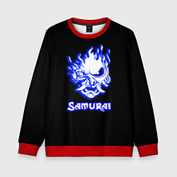 Свитшот детский Samurai logo ghost, цвет: 3D-красный