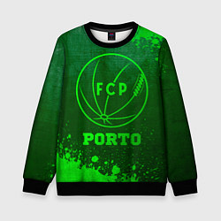 Свитшот детский Porto - green gradient, цвет: 3D-черный