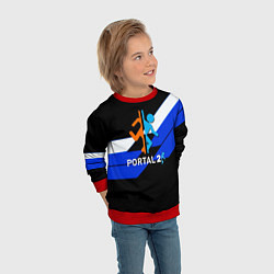 Свитшот детский Portal geometry, цвет: 3D-красный — фото 2