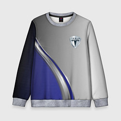 Детский свитшот Tesla abstraction auto
