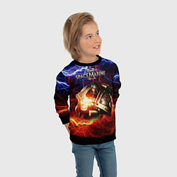 Свитшот детский Warhammer 40000 space marine 2, цвет: 3D-черный — фото 2