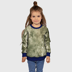 Свитшот детский Текстура гранж хаки, цвет: 3D-синий — фото 2