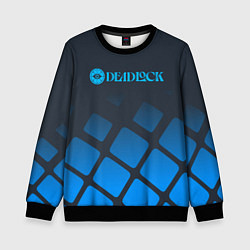 Свитшот детский Deadlock синий логотип, цвет: 3D-черный