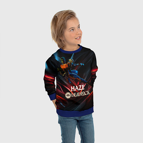 Детский свитшот Deadlock Haze dark / 3D-Синий – фото 3