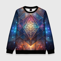 Детский свитшот Космическая геометрическая абстракция
