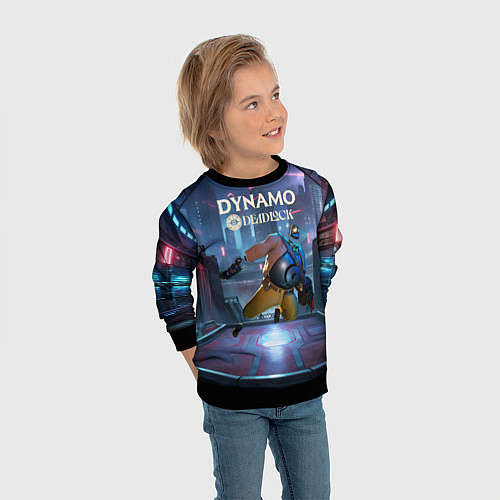 Детский свитшот Deadlock Dynamo / 3D-Черный – фото 3