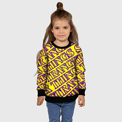 Свитшот детский Stranger Things serials, цвет: 3D-черный — фото 2