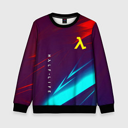 Детский свитшот Half life stripes neon