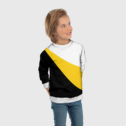 Детский свитшот Сокрушу пред ним врагов его большая Ника 2 / 3D-Белый – фото 3