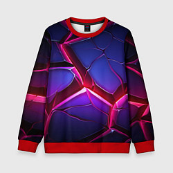 Детский свитшот Темные синие плиты и фиолетовый свет