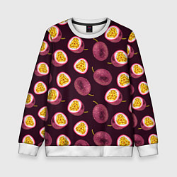 Детский свитшот Маракуйя паттерн