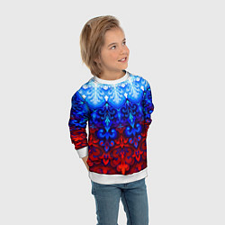 Свитшот детский Душа моя Россия 1, цвет: 3D-белый — фото 2