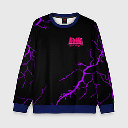 Детский свитшот Tekken storm neon