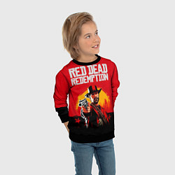 Свитшот детский Red Dead Redemption - cowboys, цвет: 3D-черный — фото 2