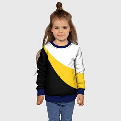 Свитшот детский Мы русские с нами Бог большой крест, цвет: 3D-синий — фото 2