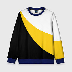 Свитшот детский Мы русские с нами Бог большой КЦК, цвет: 3D-синий