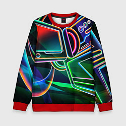 Детский свитшот Неоновая психоделика геймер