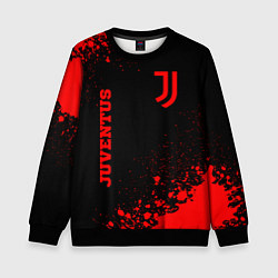 Свитшот детский Juventus - red gradient вертикально, цвет: 3D-черный