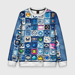 Детский свитшот Пиксельный пэчворк