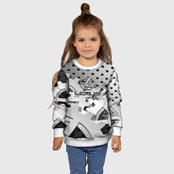 Свитшот детский Lexus carbon steel, цвет: 3D-белый — фото 2