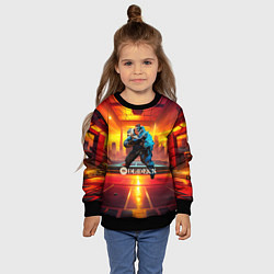 Свитшот детский Deadlock Kelvin, цвет: 3D-черный — фото 2