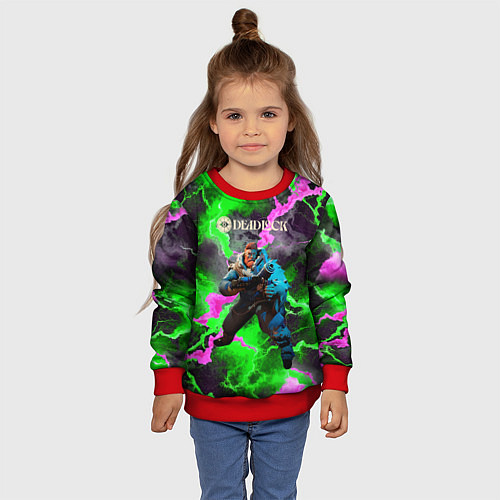 Детский свитшот Deadlock Kelvin / 3D-Красный – фото 4