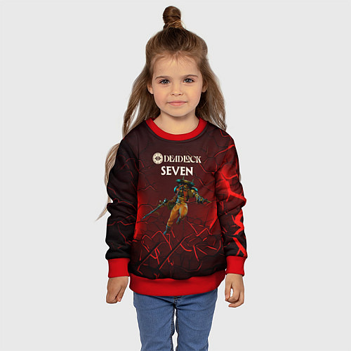 Детский свитшот Deadlock Seven / 3D-Красный – фото 4