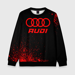 Свитшот детский Audi - red gradient, цвет: 3D-черный