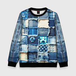 Детский свитшот Пэчворк из Minecraft