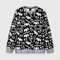 Свитшот детский Marshmello pattern music, цвет: 3D-меланж