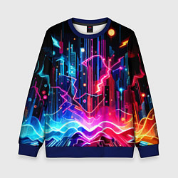 Детский свитшот Neon fantasy - ai art