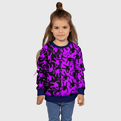 Свитшот детский Ъуъ съука mem pattern, цвет: 3D-синий — фото 2