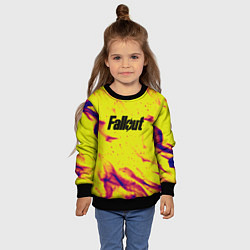 Свитшот детский Fallout fire steel, цвет: 3D-черный — фото 2