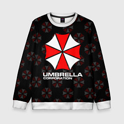 Свитшот детский Resident evil - umbrella corporation, цвет: 3D-белый