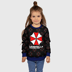 Свитшот детский Resident evil - umbrella corporation, цвет: 3D-синий — фото 2