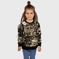 Свитшот детский Король и шут средневековья играют рок, цвет: 3D-черный — фото 2