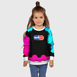 Свитшот детский NBA текстура соты, цвет: 3D-белый — фото 2