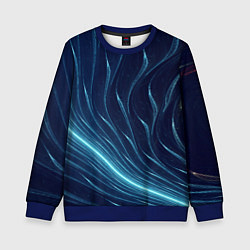 Детский свитшот Линии абстрактные неоновые