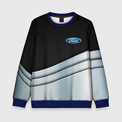 Свитшот детский FORD metal texture, цвет: 3D-синий